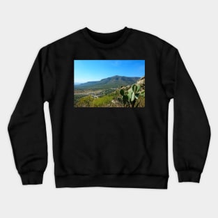 Point de vue sur la vallée de Bernal Crewneck Sweatshirt